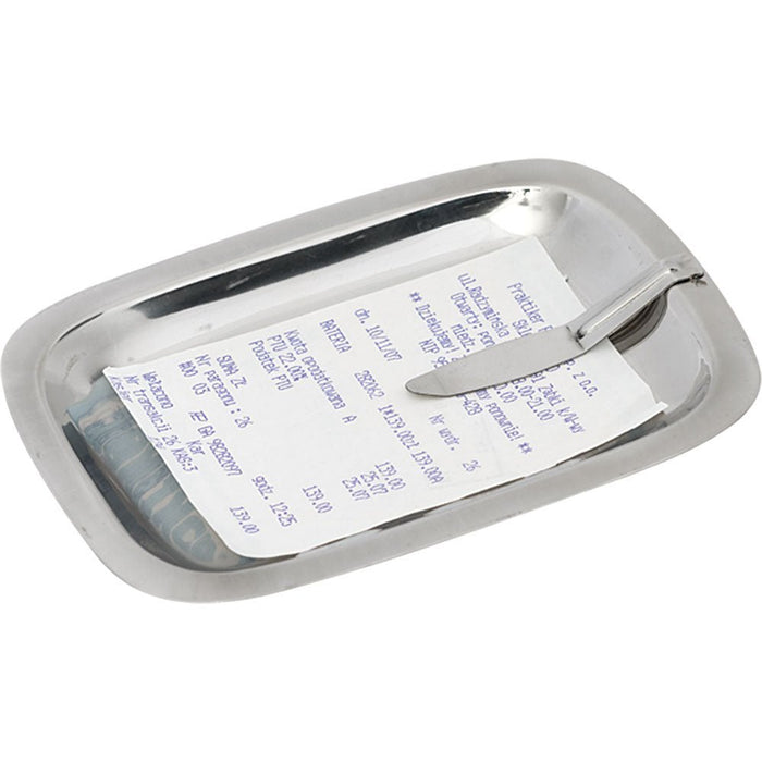 Stalgast - Zahlteller aus Edelstahl, 150 x 110 mm (BxT) - GastroDeals