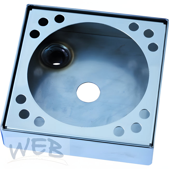 W.E. Blaschitz - Aufbautasse 14x14x4cm ohne Dusche, mit Ablauf - GastroDeals