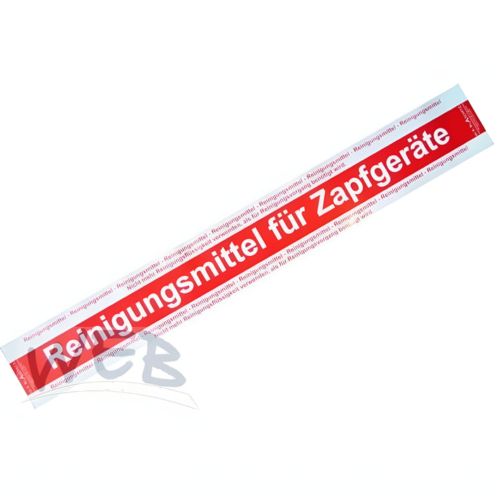 W.E. Blaschitz - Aufkleber " Reinigungsmittel für Zapfgeräte " - GastroDeals