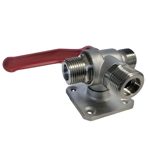 W.E. Blaschitz - Dreiwegehahn VA 3xAG 5/8", 7mm - GastroDeals