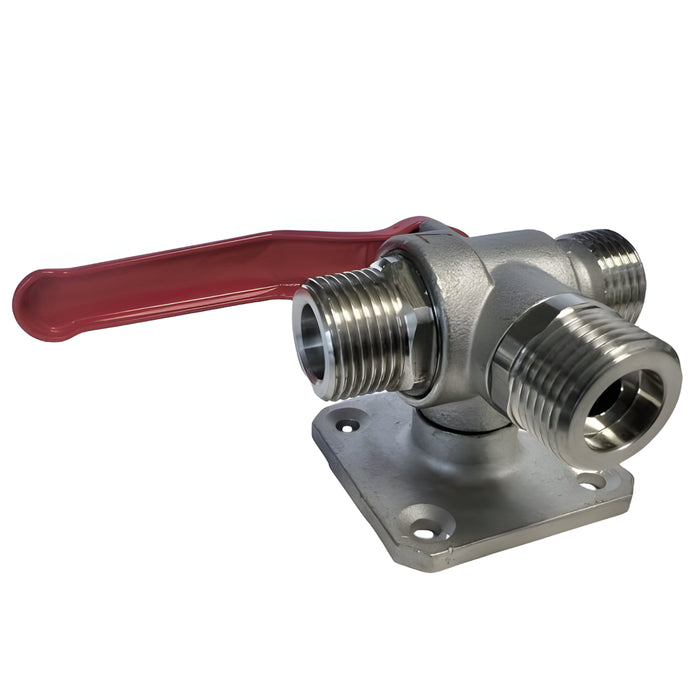 W.E. Blaschitz - Dreiwegehahn VA 3xAG 5/8", 7mm - GastroDeals