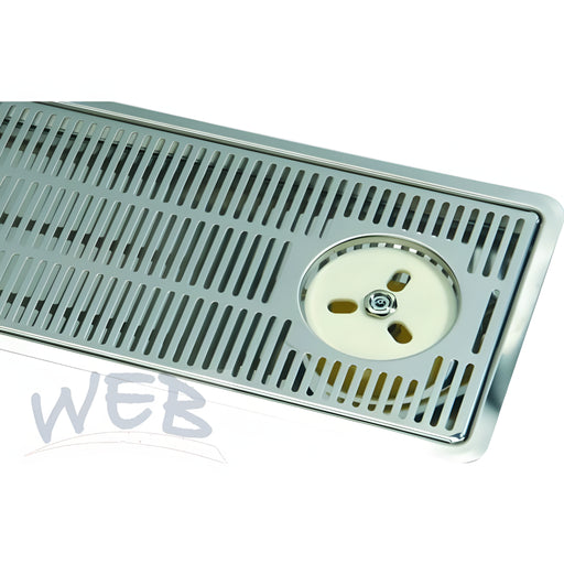 W.E. Blaschitz - Einb.Tropft.1000x220 SONDERANF.mit Ablauf und 2x Duschenausschnit - GastroDeals