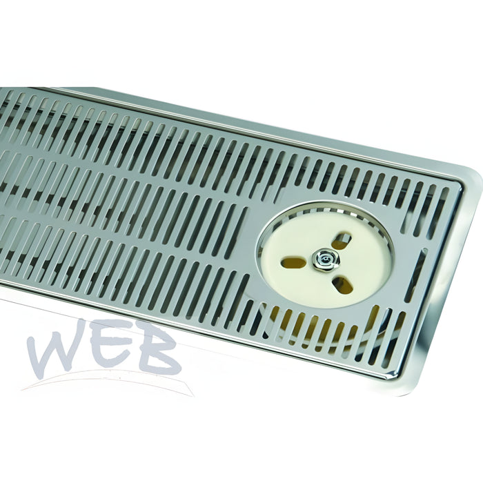 W.E. Blaschitz - Einb.Tropft.1000x220 SONDERANF.mit Ablauf und 2x Duschenausschnit - GastroDeals