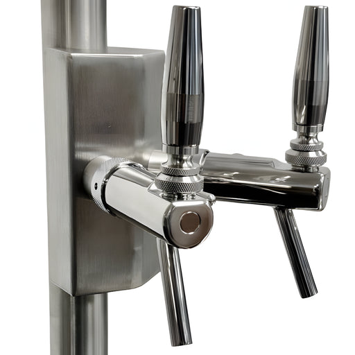 W.E. Blaschitz - Havanna Baby Edelstahl- Zapfsäule + 2x New Line Zapfähne - GastroDeals