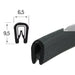 W.E. Blaschitz - Kantenschutz schwarz Weich PVC Klemmbereich 1-2 mm / 9,5x6,5 mm - GastroDeals
