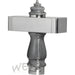 W.E. Blaschitz - Keramik "Barock" mit Edelstahl-Balken 645mm, blau, ungebohrt - GastroDeals