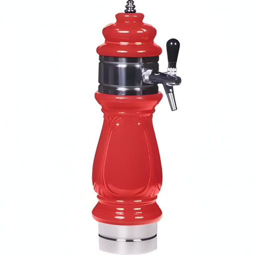 W.E. Blaschitz - Keramiksäule "Barock" mit Kopfring 1-ltg Edelstahl Farbe rot - GastroDeals