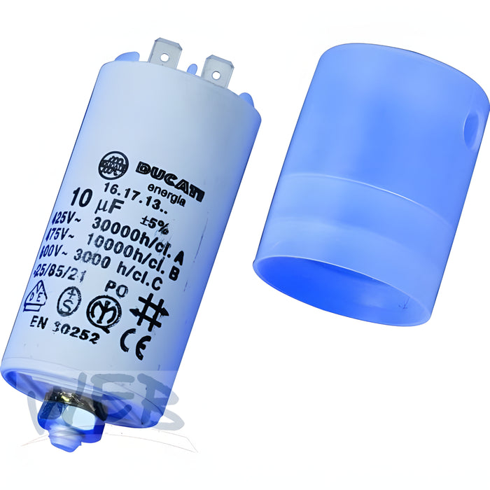 W.E. Blaschitz - Kondensator 10 µF zu SISME Motor + Abdeckhaube + Verschraubung - GastroDeals