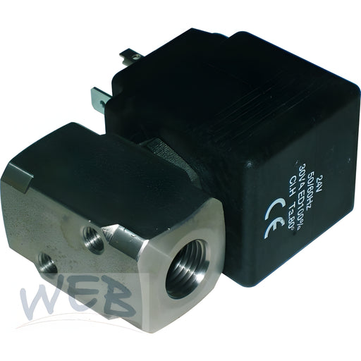 W.E. Blaschitz - Magnetventil Edelstahl 2/2 Wege 24VAC, 27W, R1/4" DN6,5, NBR, 100 - GastroDeals