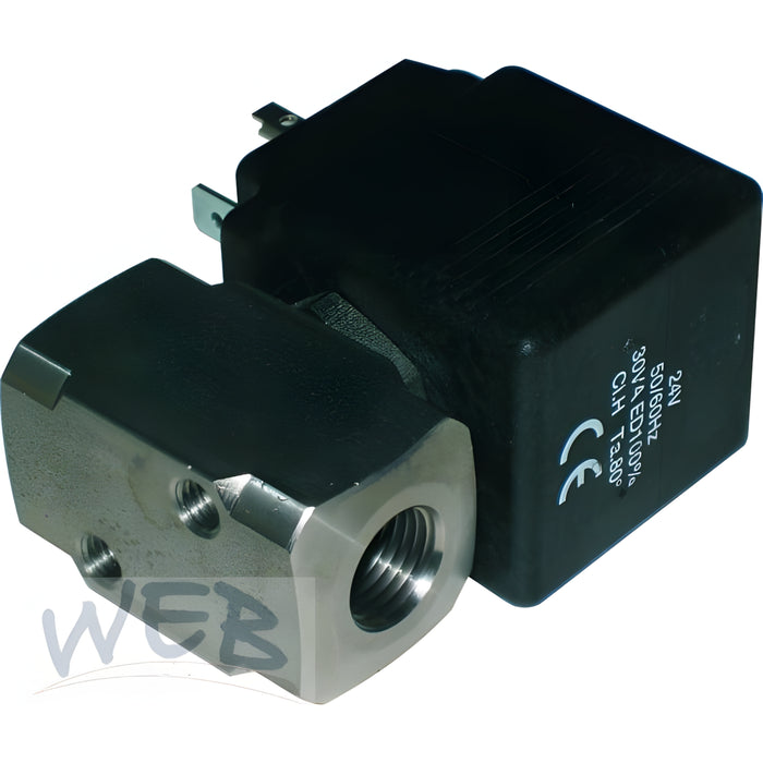 W.E. Blaschitz - Magnetventil Edelstahl 2/2 Wege 24VAC, 27W, R1/4" DN6,5, NBR, 100 - GastroDeals