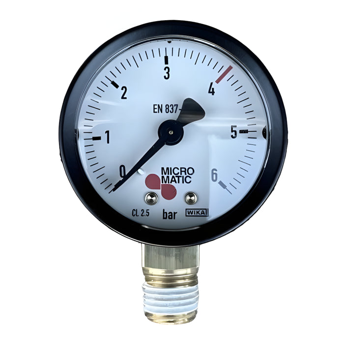 W.E. Blaschitz - Manometer für Druckminderer d 50 0-6bar / roter Strich bei 4bar - GastroDeals