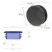 W.E. Blaschitz - Rundstopfen 45mm GRAU - GastroDeals