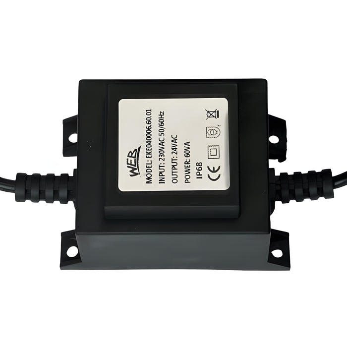 W.E. Blaschitz - WEB Versorgungstrafo 230V/ 24V/ 60VA, IP68, vergossen, mit Kabel - GastroDeals