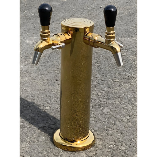 W.E. Blaschitz - Zapftower LUCY Edelstahl PVD inkl. 2 Zapfhähne - GastroDeals